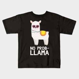 No Prob Llama - Funny Llama Kids T-Shirt